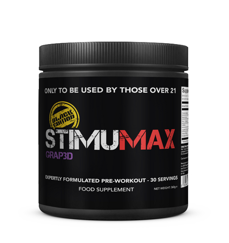 Strom Sports Nutrition StimuMAX Black Edition.