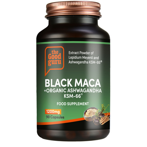 The Good Guru Black Maca + KSM66 Ashwagandha