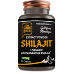 The Good Guru Gold Shilajit + KSM66 Ashwagandha Caps